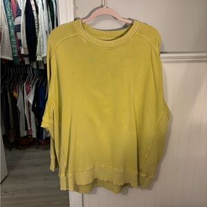 Aerie Lemon Yellow Women's Crew Neck Sweater